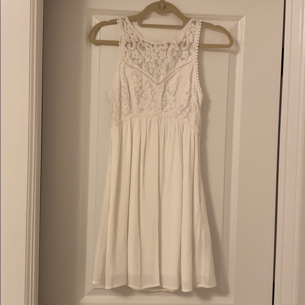 A&F White dress w/ lace top